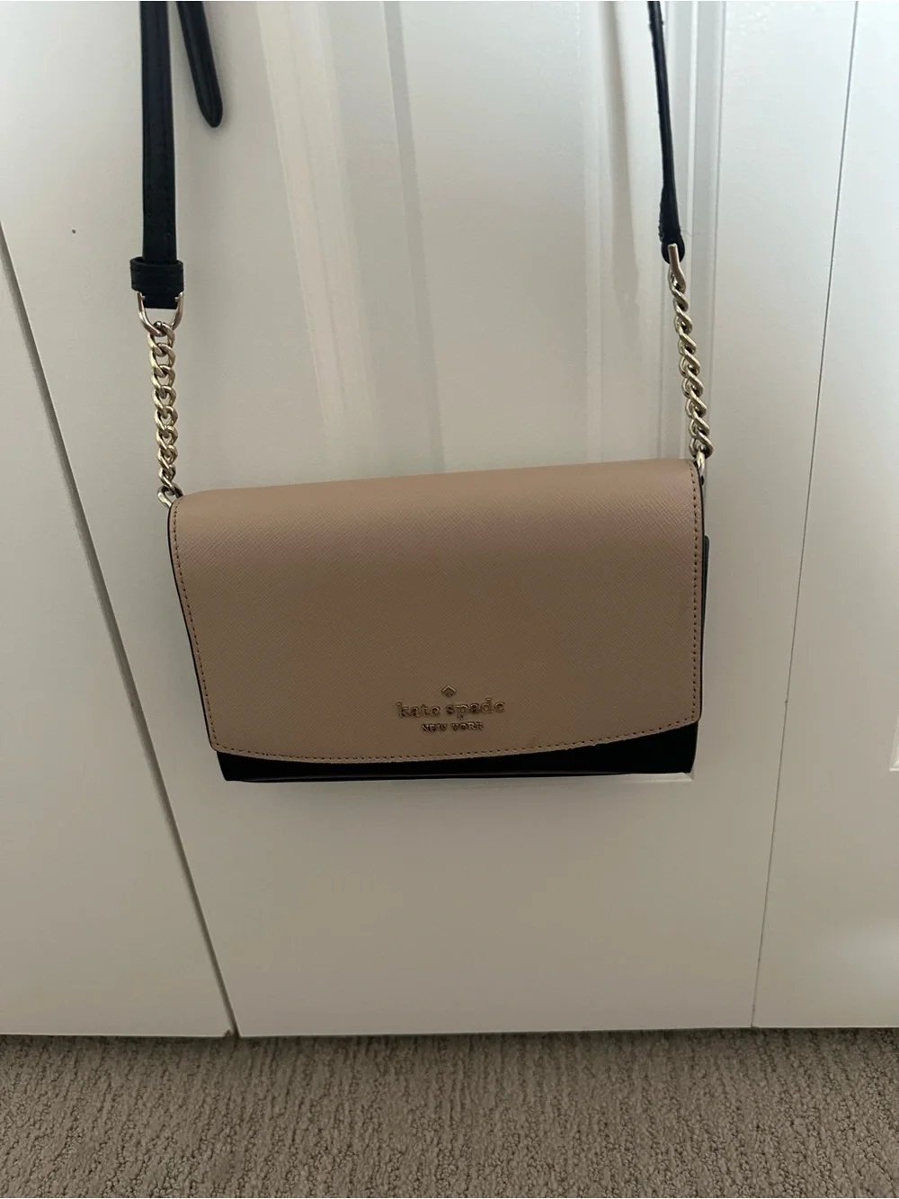Kate Spade Tan and Black Crossbody Bag